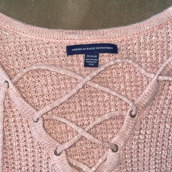 American Eagle Nubby Waffle Knit Sweater - Picture 3 of 4